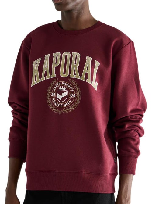 Kaporal RAMSH Bordeaux Heren Sweatshirt - Kiabi Kaporal RAMSH Bordeaux Heren Sweatshirt - Kiabi