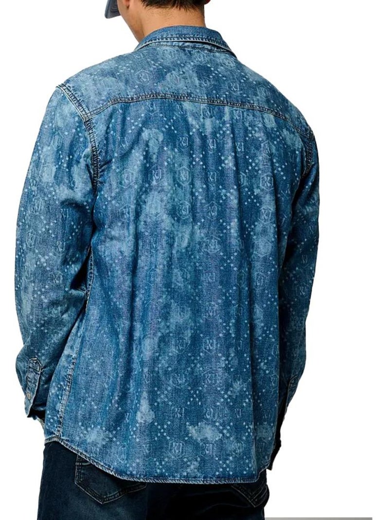 Kaporal REGEN Herenoverhemd Blauw Blauw - Kiabi