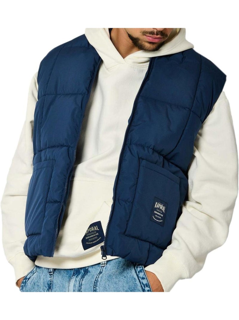 Kaporal RINGOH Heren Bodywarmer Mouwloos Marineblauw Marineblauw - Kiabi