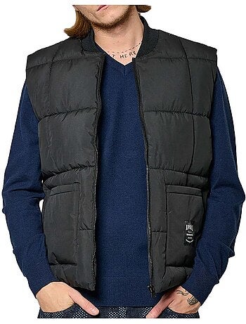 Kaporal ringoh zwarte mouwloze bodywarmer voor heren
