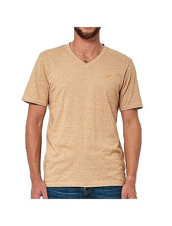 Kaporal saveh heren t-shirt mosterdgeel