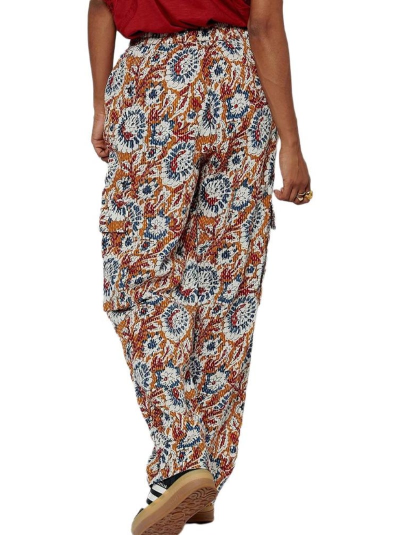 Kaporal SAX Dames Soepele Broek met Rode Print Rood - Kiabi