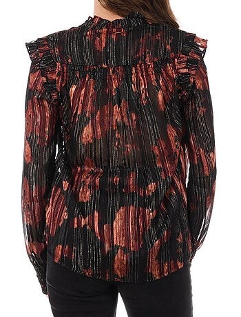Kaporal seven dames blouse zwart/rood