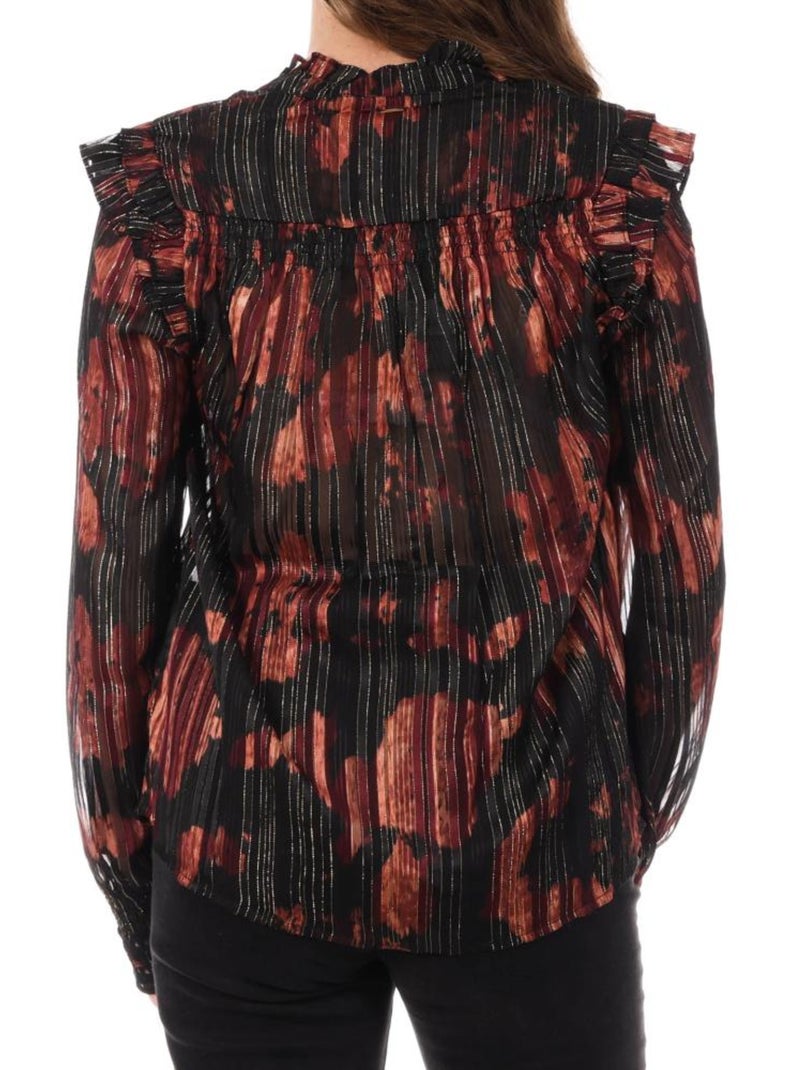 Kaporal SEVEN Dames Blouse Zwart/Rood Zwart - Kiabi