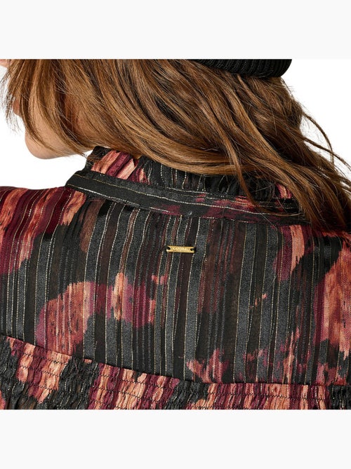 Kaporal seven dames blouse zwart/rood - Kiabi Kaporal seven dames blouse zwart/rood - Kiabi
