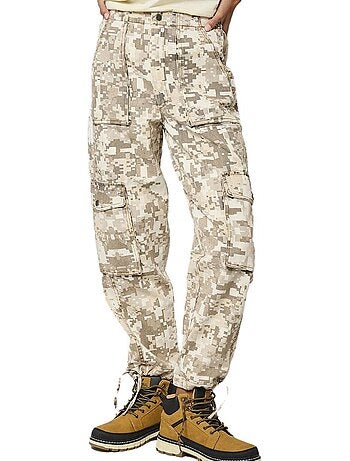 Kaporal silar dames soepele broek beige/groen