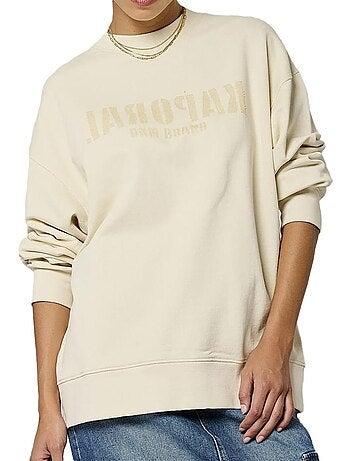 Kaporal silt beige dames sweatshirt