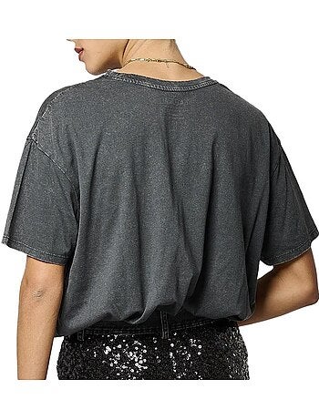 Kaporal skull grijs t-shirt voor dames