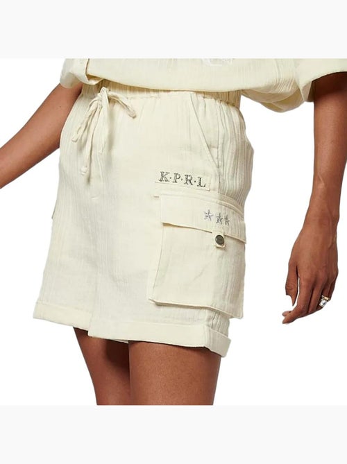 Kaporal SLACK Korte Beige Damesbroek - Kiabi Kaporal SLACK Korte Beige Damesbroek - Kiabi