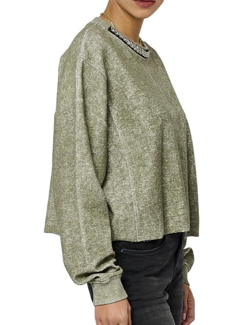 Kaporal SNAPS kaki dames sweater - Kiabi Kaporal SNAPS kaki dames sweater - Kiabi