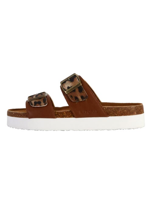 Kaporal solinea bruine sandalen voor dames - Kiabi