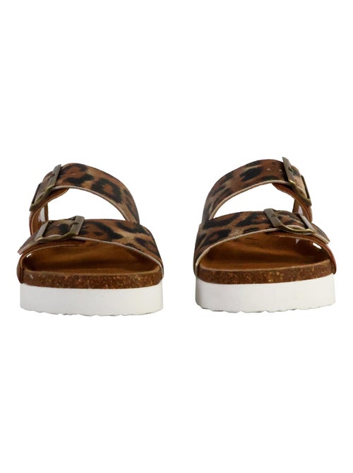 Kaporal solinea bruine sandalen voor dames - Kiabi