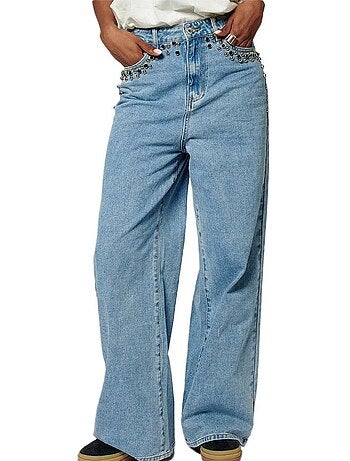 Kaporal song straight fit dames jeans - blauw
