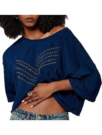 Kaporal steal blauw t-shirt voor dames