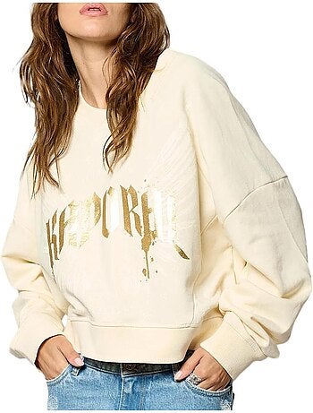 Kaporal sweal ecru dames sweatshirt