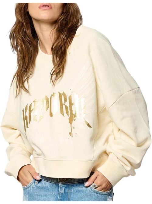Kaporal SWEAL Ecru Dames Sweatshirt - Kiabi Kaporal SWEAL Ecru Dames Sweatshirt - Kiabi