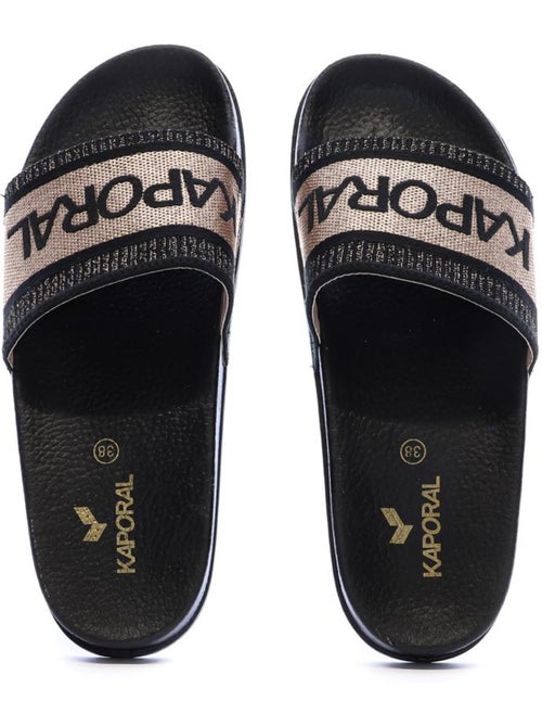 Kaporal tapioca zwarte dames slippers - Kiabi Kaporal tapioca zwarte dames slippers - Kiabi