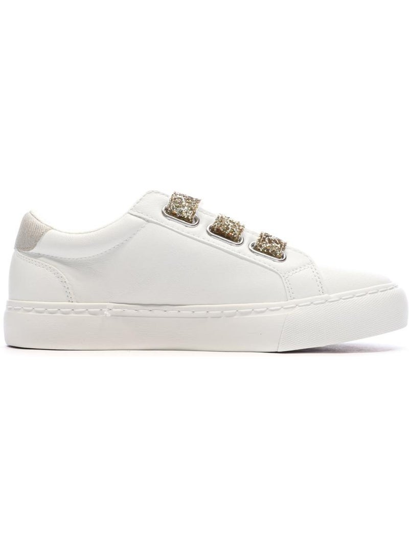 Kaporal tippyk witte/gouden dames sneakers Wit - Kiabi