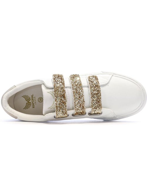 Kaporal tippyk witte/gouden dames sneakers - Kiabi Kaporal tippyk witte/gouden dames sneakers - Kiabi
