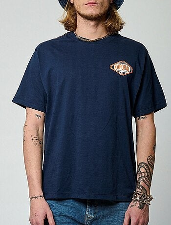 Kaporal titu t-shirt voor heren - beige/groen