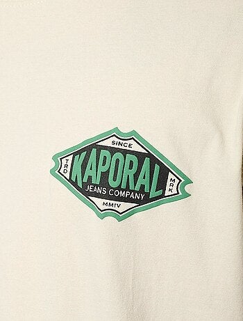 Kaporal titu t-shirt voor heren - beige/groen