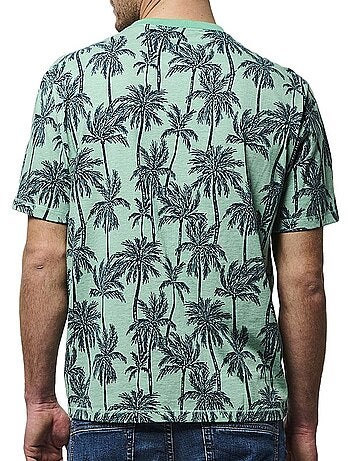 Kaporal togo25em11 t-shirt voor heren - groen/marineblauw
