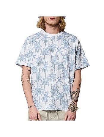 Kaporal togoe25 t-shirt voor heren - wit/blauw
