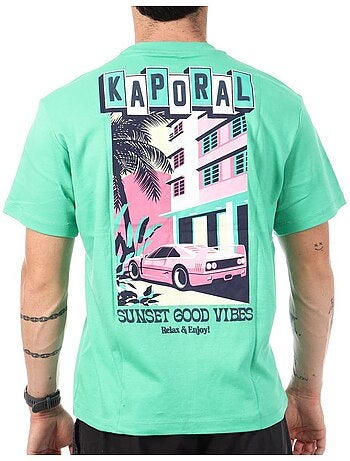 Kaporal tysone groen t-shirt voor heren