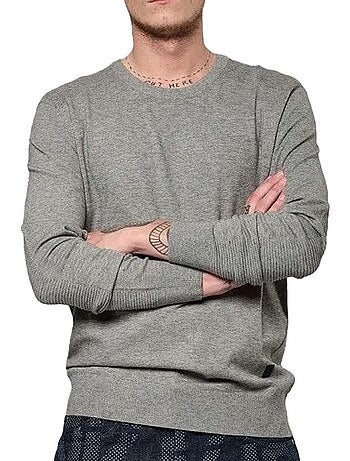 Kaporal vaero heren trui grijs