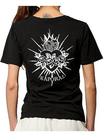 Kaporal valm zwart t-shirt voor dames