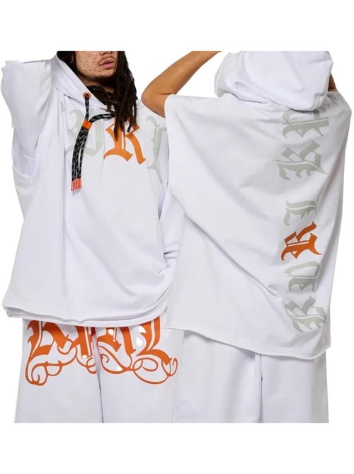 Kaporal VANK Heren Sweatshirt Wit/Oranje - Kiabi Kaporal VANK Heren Sweatshirt Wit/Oranje - Kiabi