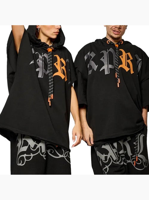 Kaporal VANK Heren Sweatshirt Zwart/Oranje - Kiabi Kaporal VANK Heren Sweatshirt Zwart/Oranje - Kiabi