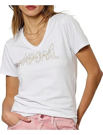 Kaporal vasice wit t-shirt voor dames