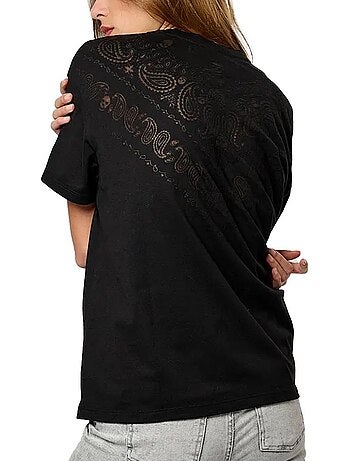 Kaporal vertu zwart t-shirt voor dames