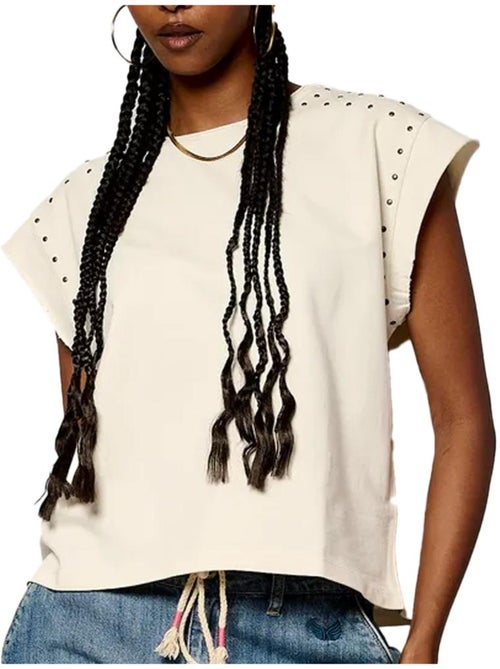 Kaporal VISIOE25 Ecru T-shirt voor Dames - Kiabi Kaporal VISIOE25 Ecru T-shirt voor Dames - Kiabi