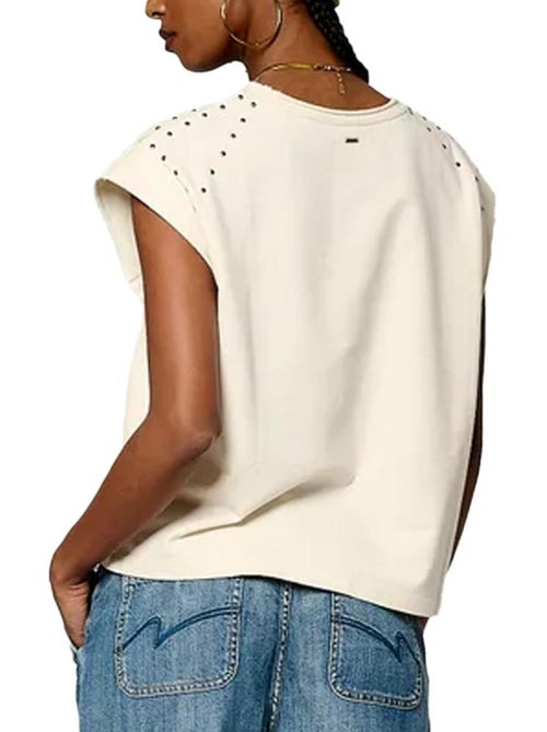 Kaporal VISIOE25 Ecru T-shirt voor Dames - Kiabi Kaporal VISIOE25 Ecru T-shirt voor Dames - Kiabi