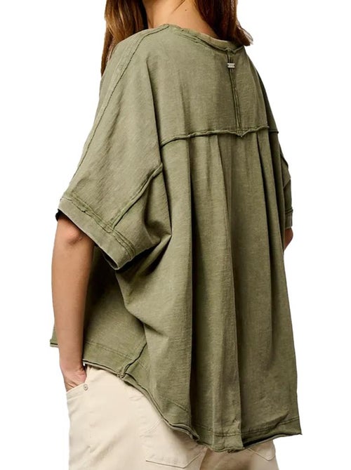Kaporal Vison Khaki Dames T-shirt - Kiabi Kaporal Vison Khaki Dames T-shirt - Kiabi