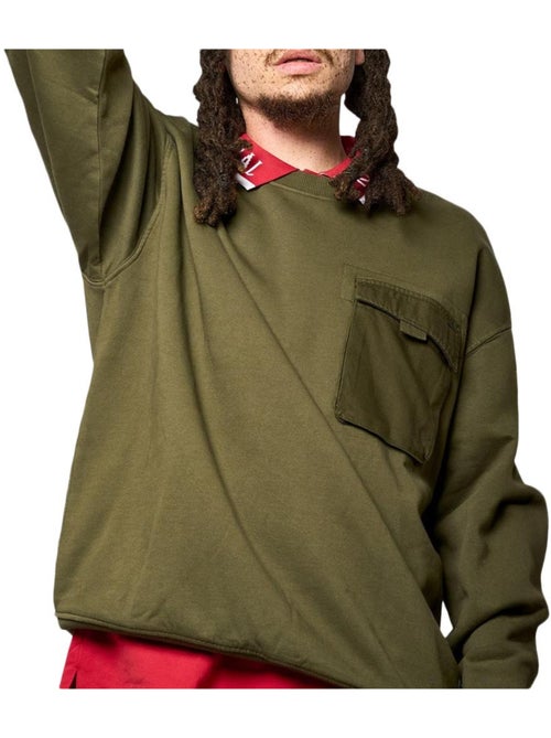 Kaporal VITOR Heren Khaki Sweatshirt - Kiabi Kaporal VITOR Heren Khaki Sweatshirt - Kiabi