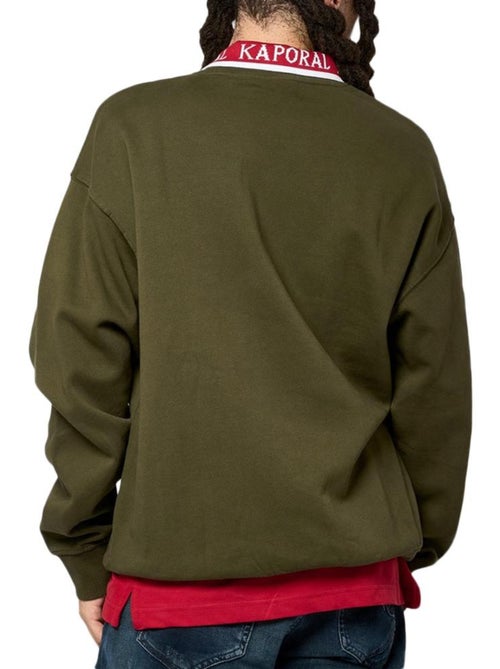 Kaporal VITOR Heren Khaki Sweatshirt - Kiabi Kaporal VITOR Heren Khaki Sweatshirt - Kiabi