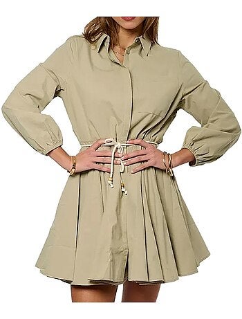 Kaporal vobeh beige jurk voor dames