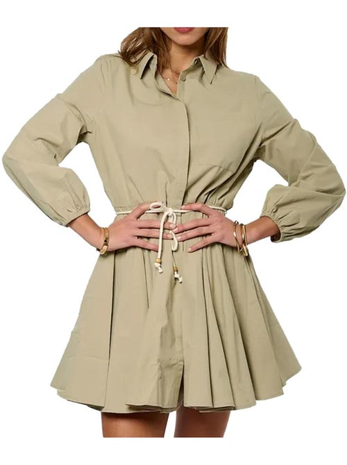 Kaporal VOBEH Beige Jurk voor Dames - Kiabi Kaporal VOBEH Beige Jurk voor Dames - Kiabi