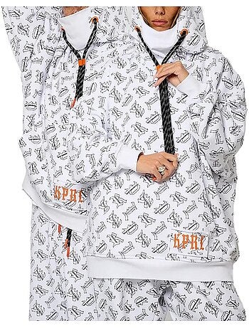 Kaporal volt unisex sweatshirt wit/zwart