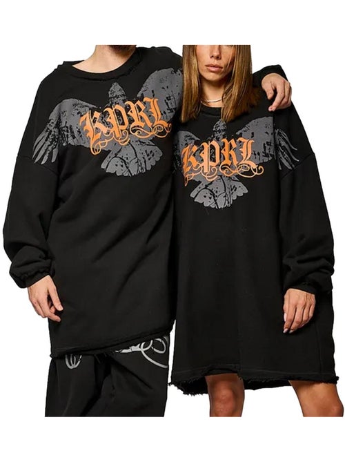 Kaporal Vorb Zwarte Unisex Hoodie - Kiabi Kaporal Vorb Zwarte Unisex Hoodie - Kiabi