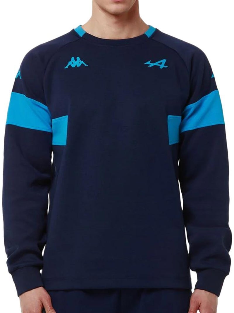 Kappa adofod alpine f1 heren sweatshirt marine/turquoise Marineblauw - Kiabi