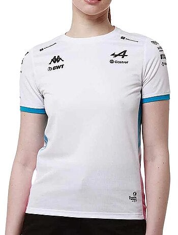 Kappa adoliw alpine f1 zwarte sportmaillots voor dames