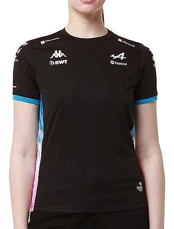 Kappa adoliw alpine f1 zwarte sportmaillots voor dames