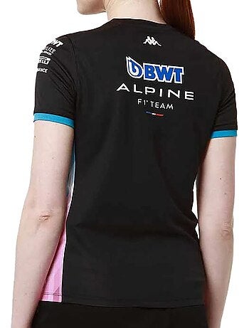 Kappa adoliw alpine f1 zwarte sportmaillots voor dames