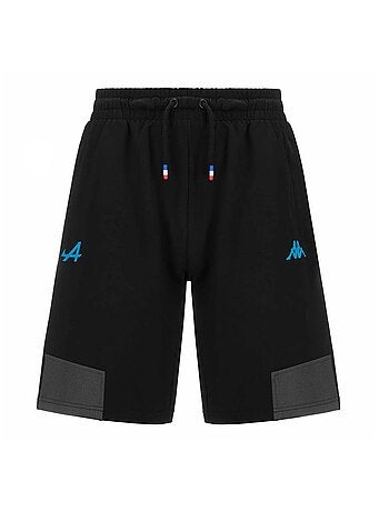 Kappa adozip jongens short zwart/turquoise