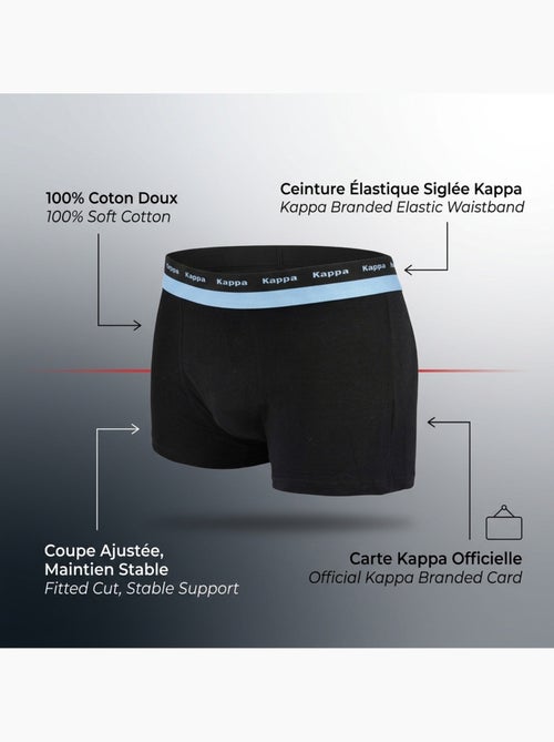 KAPPA Boxers Homme Lot de 6, Coton, Ceinture Élastique Siglée Kappa - Kiabi KAPPA Boxers Homme Lot de 6, Coton, Ceinture Élastique Siglée Kappa - Kiabi