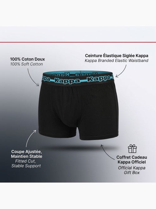 KAPPA Boxers Homme Pack de 4 (Lot) - Coton, Coffret Cadeau - Kiabi KAPPA Boxers Homme Pack de 4 (Lot) - Coton, Coffret Cadeau - Kiabi